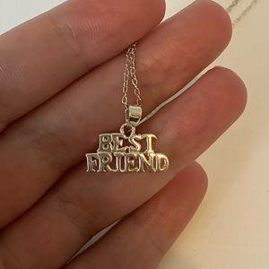 3/$15 - Sterling silver best friend necklace